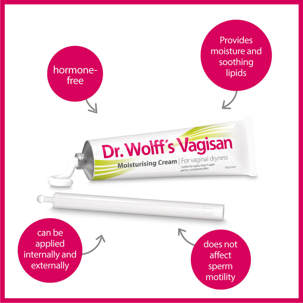 Dr. Wolff's Vagisan Moisturising Cream for vaginal dryness
